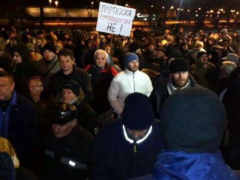 Proteste nastavljaju i danas; foto: UPSS