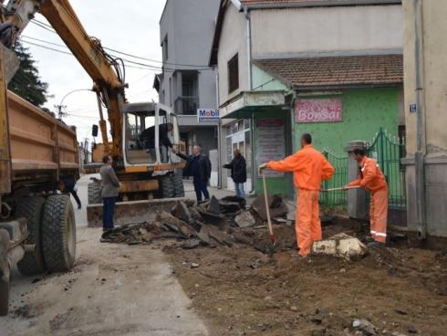 Radovi u Leskovcu ulica