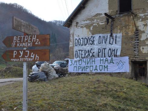 Protest na dana planinarske akcije