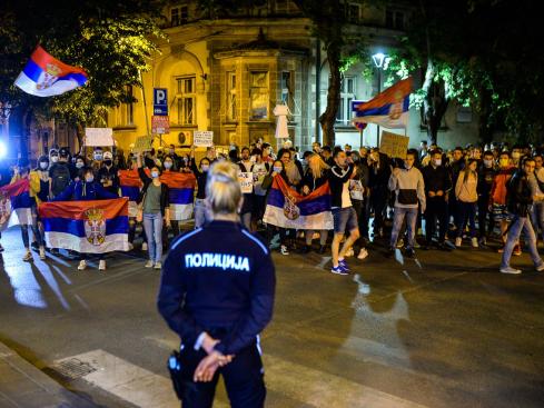 policija protest 