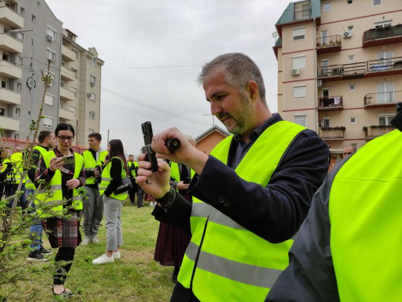 Marko Rajić radi na terenu; foto: JV-Tamara Todorović