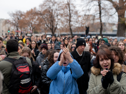 studenti, protest