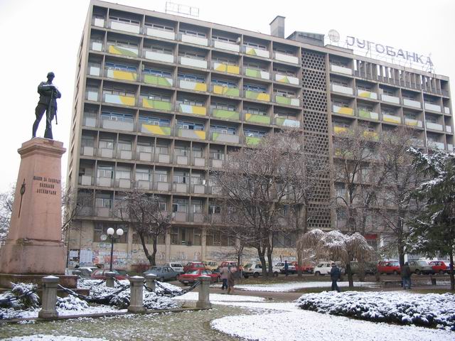 Leskovac Gradska skupstina zimi 2