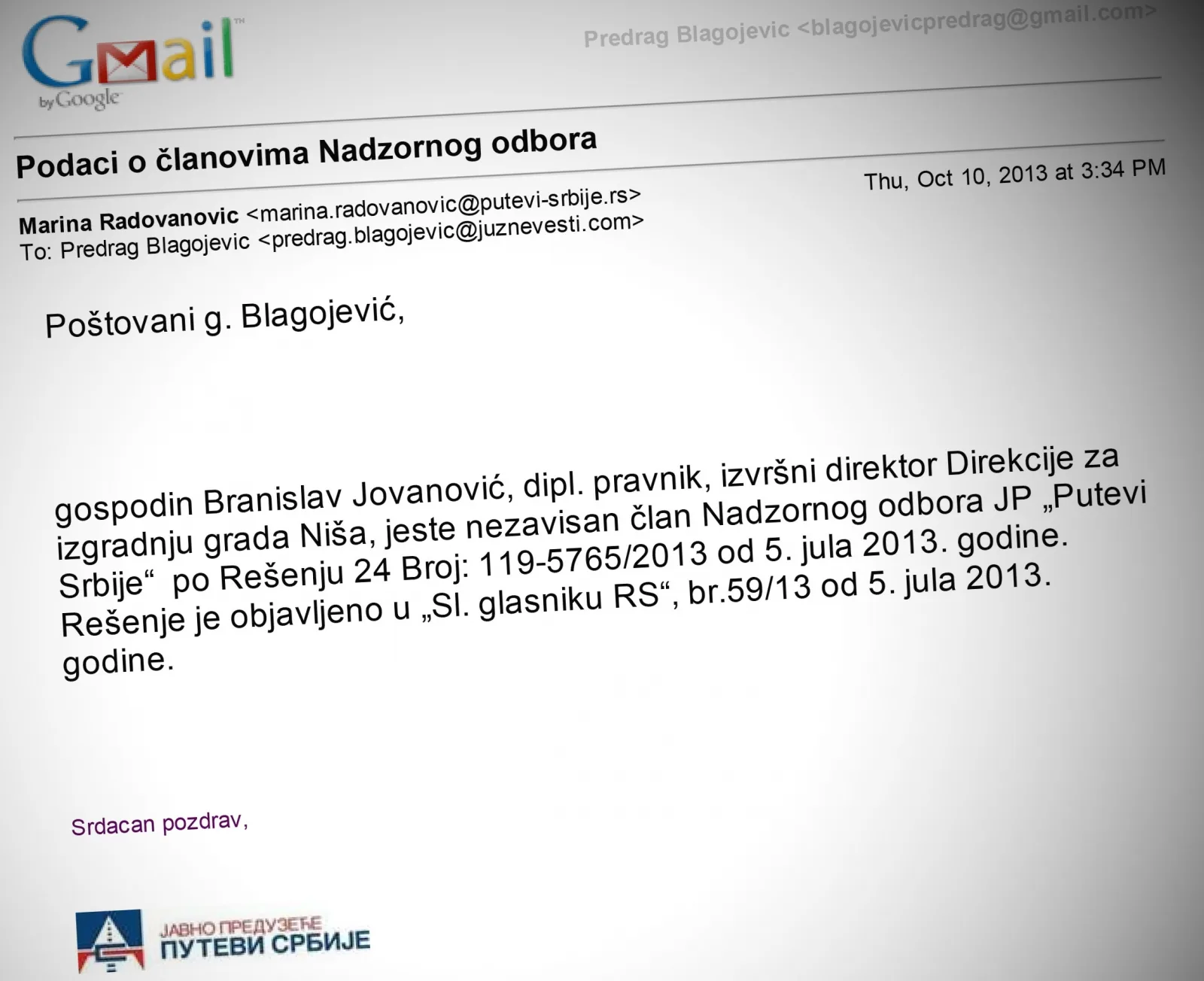 gmail branislav jovanovic