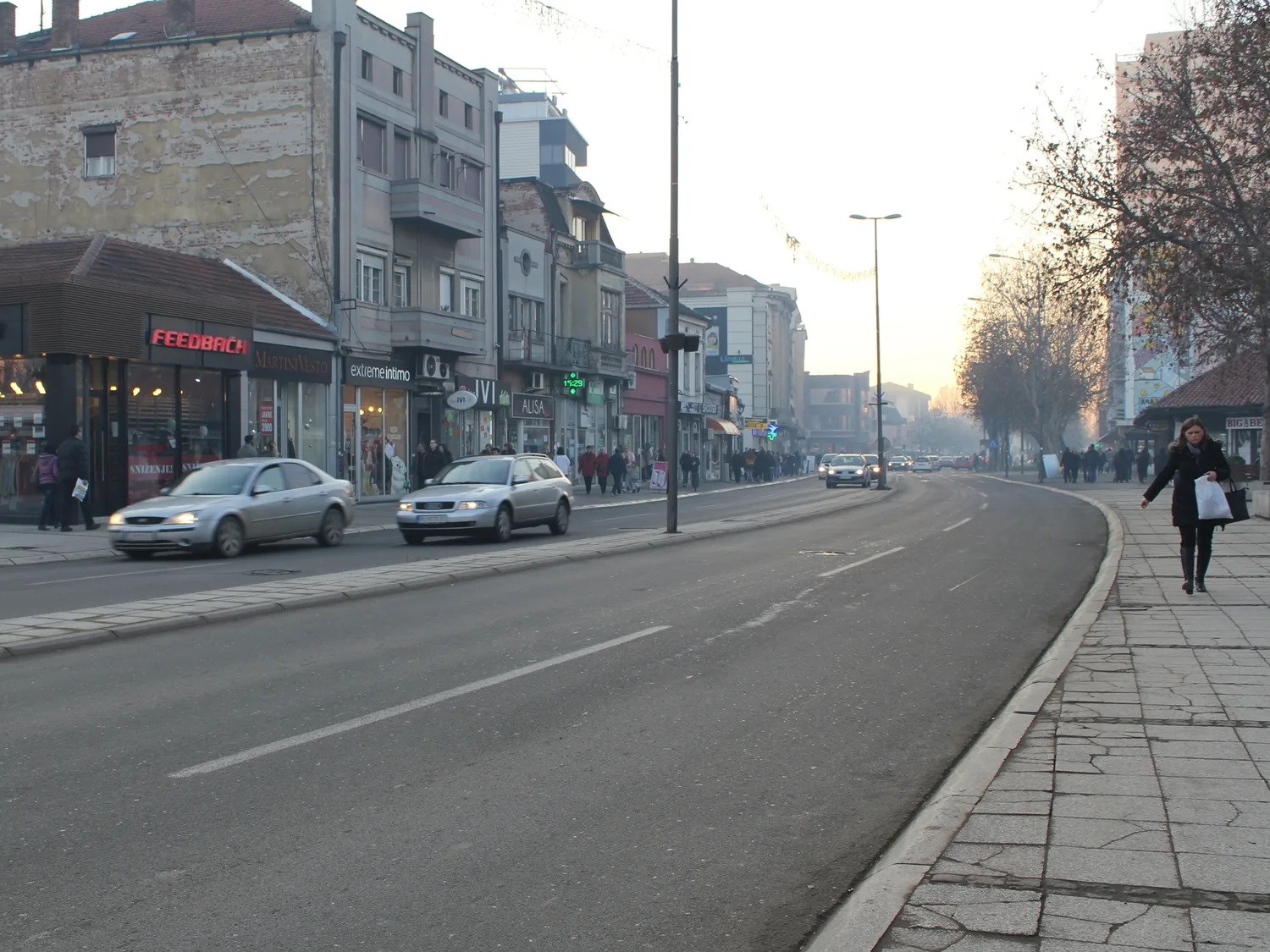 Bulevar oslobodjenja Leskovac decembar 2017 foto Bojana Antic