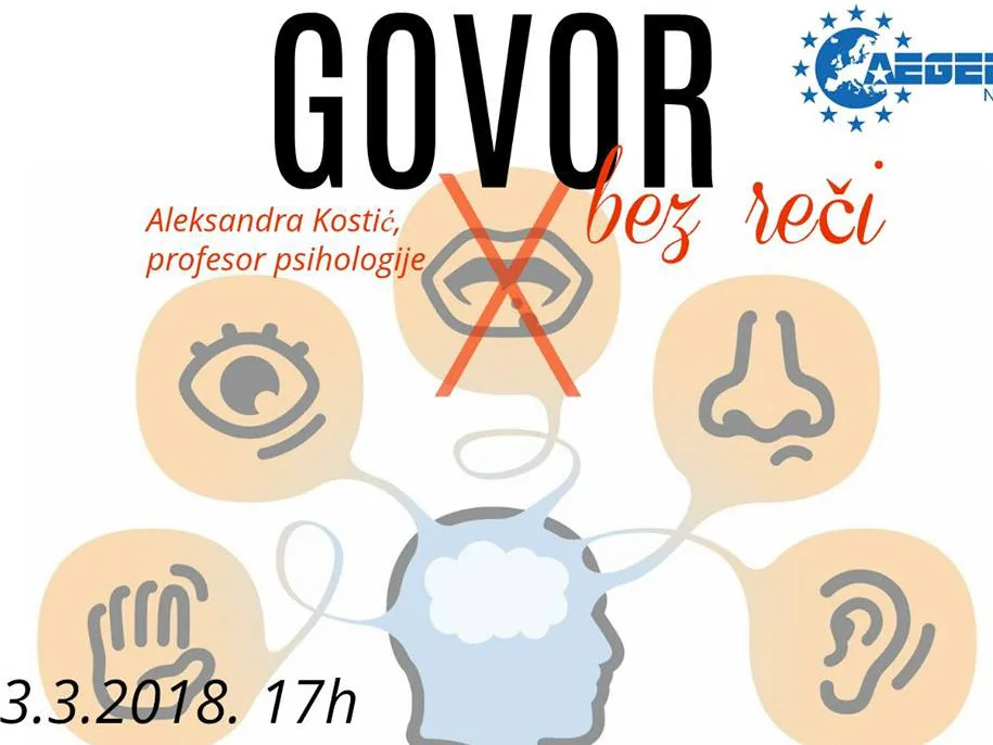 govor bez reci plakat