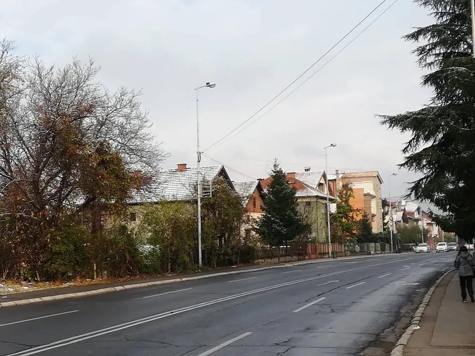 Ulica Proleterska Sneg krovovi Foto J Canic