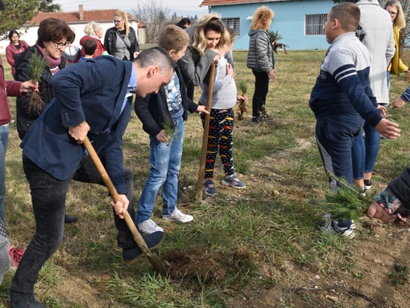 Sadnja drveca foto Grad Leskovac