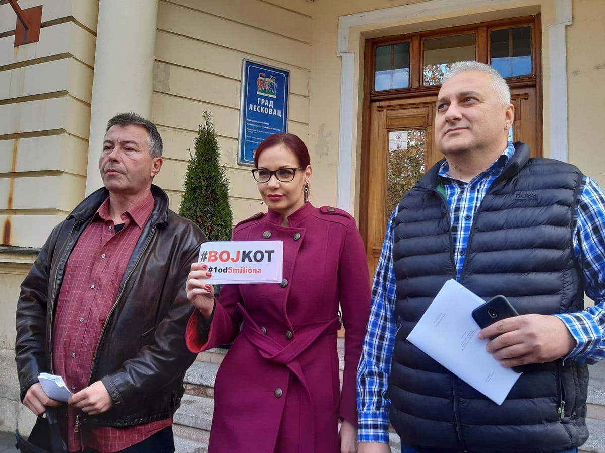 Opozicija Leskovac novembar 2019 foto Bojana Stamenkovic