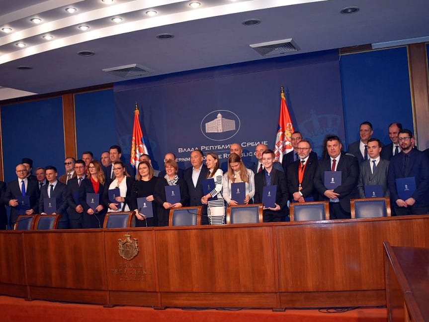 Dobitnici Svetosavskih nagrada januar 2020 foto Vlada Srbije