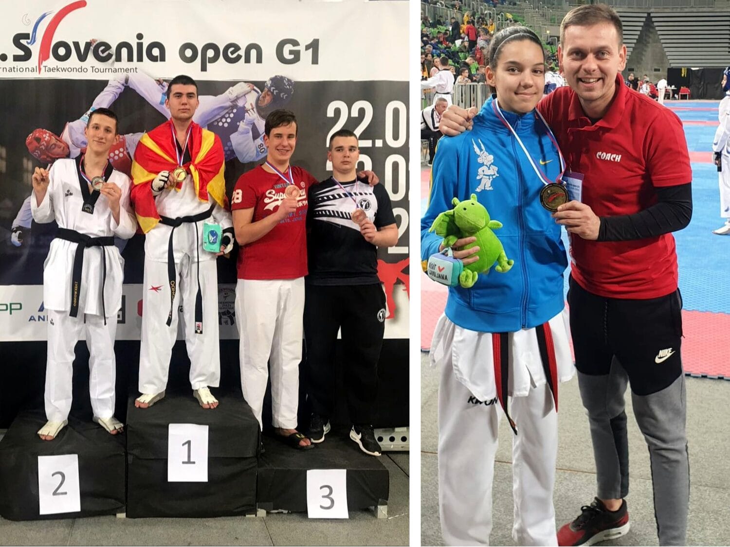 Iva Petrovic i Mitar Maklenovic tekvodno Slovenia foto TK Asteriks scaled