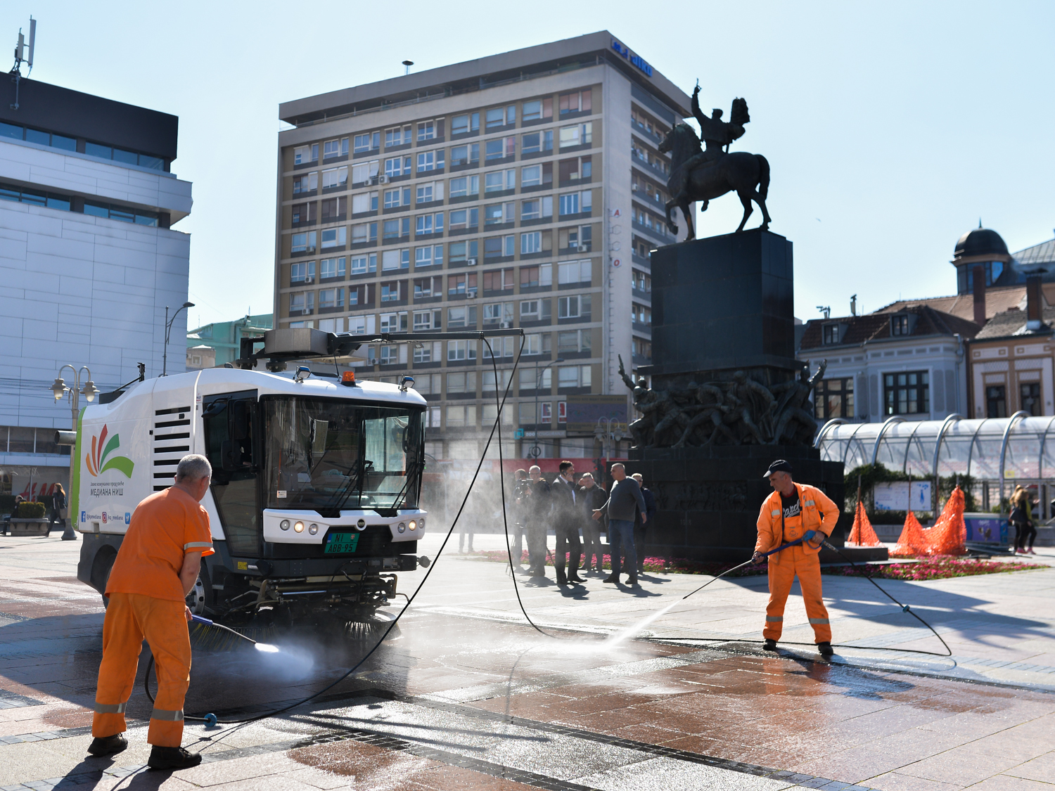 Pranje trga nis foto Judjne vesti Vanja Keser