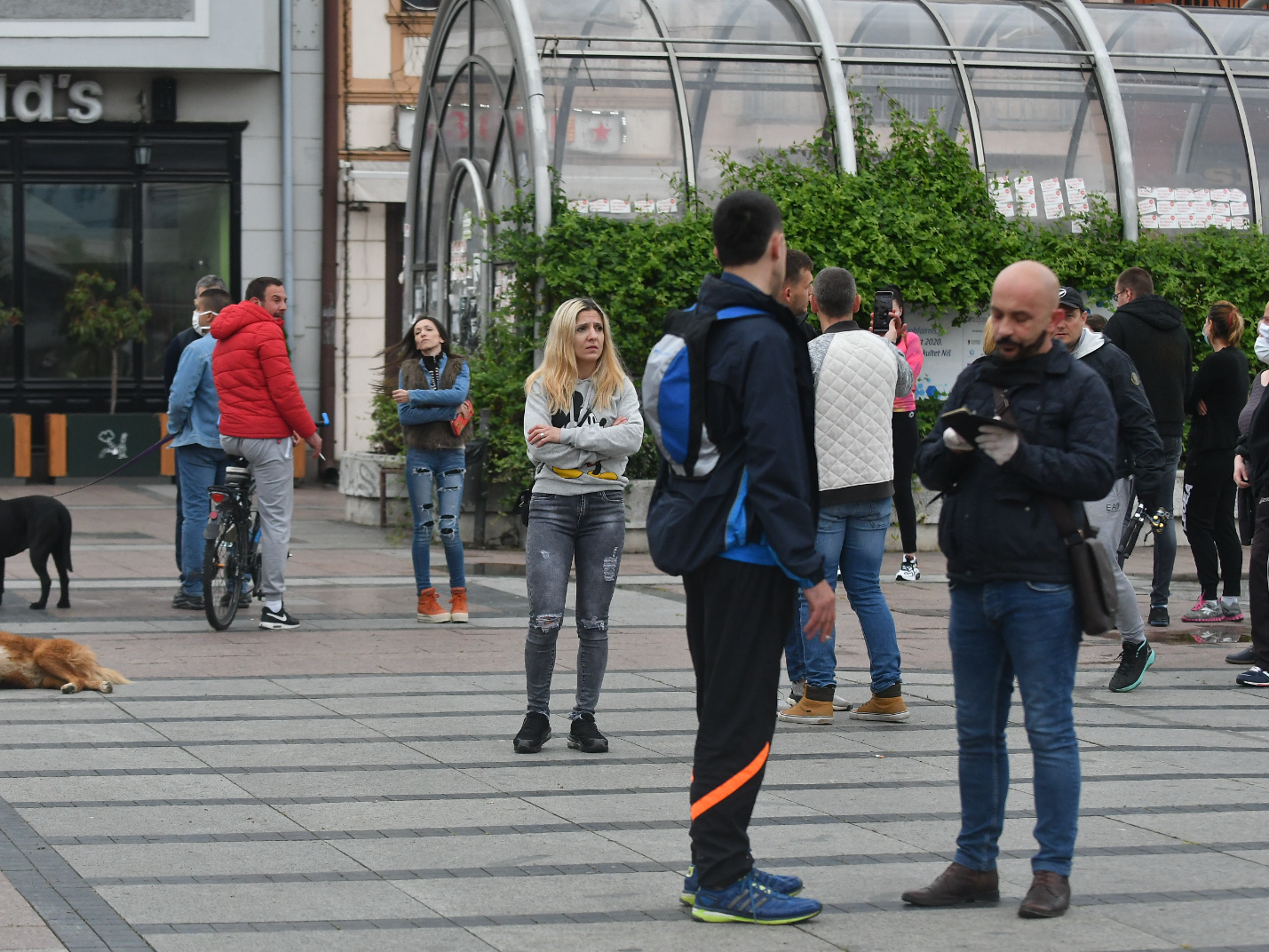 Nislije protest protiv baklji foto Juzne vesti Vanja Keser