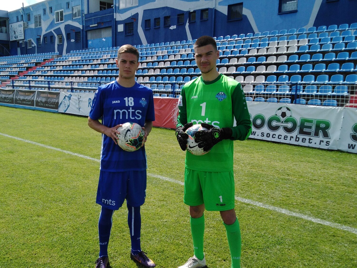 Bogdan Stojkovic i Nemanja Kostic foto FK Radnik scaled