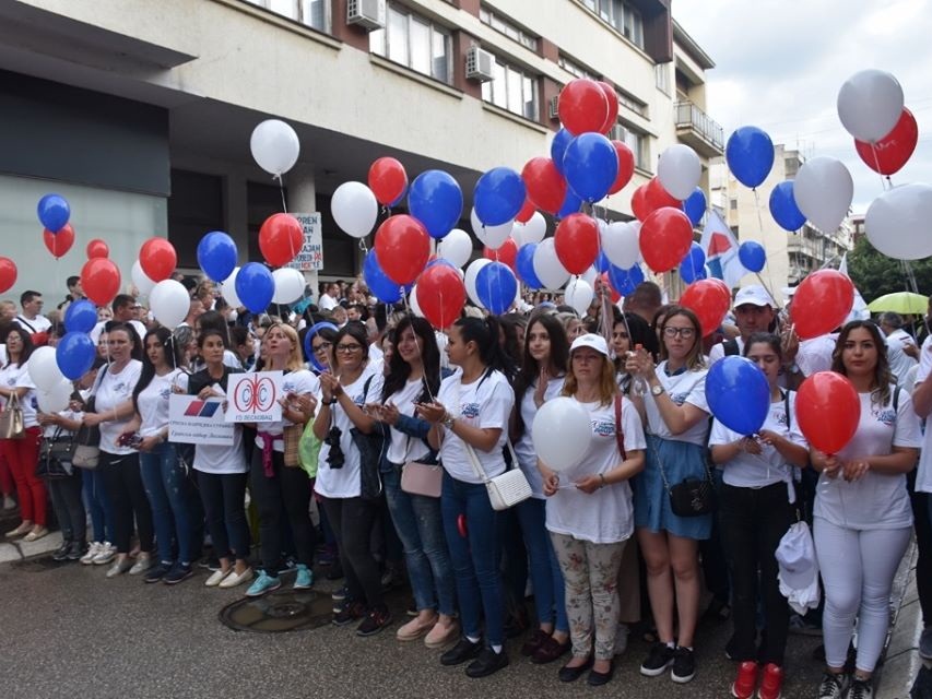 Miting SNS Leskovac foto SNS Leskovac