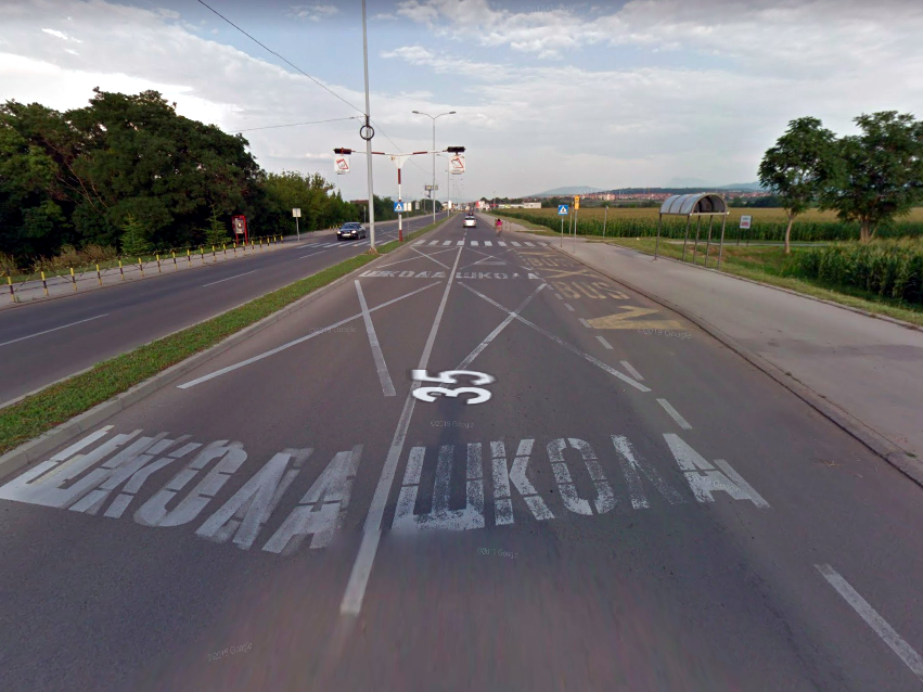 Dimitrija Tucovica Nis foto print screen Google street view