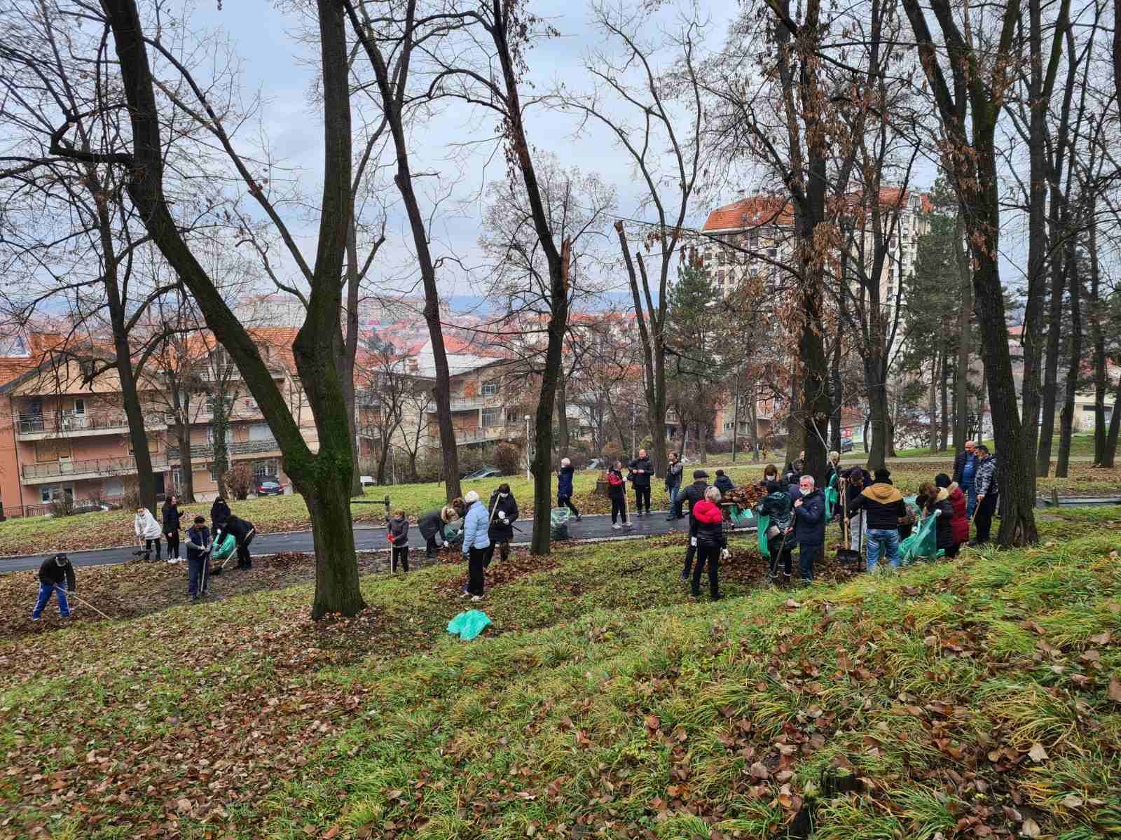 Ciscenje parka1 foto Grad Leskovac
