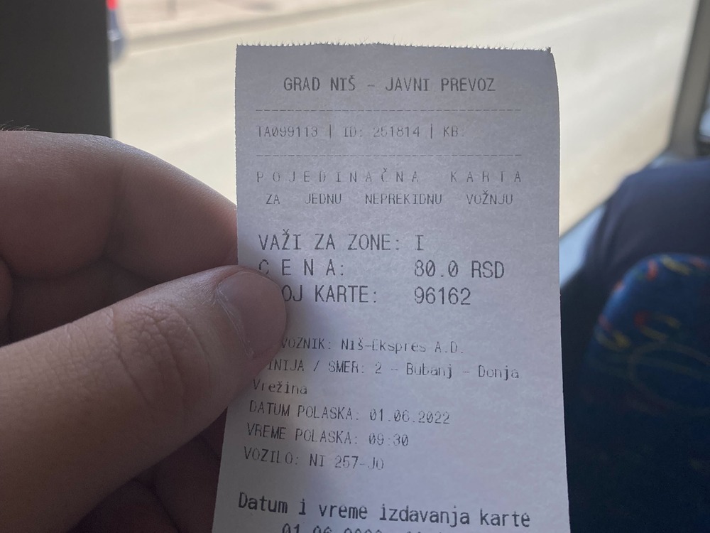 karta javni prevoz foto m z
