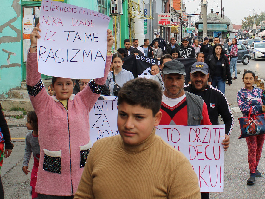 Romi protest struja foto Opre Roma Srbija