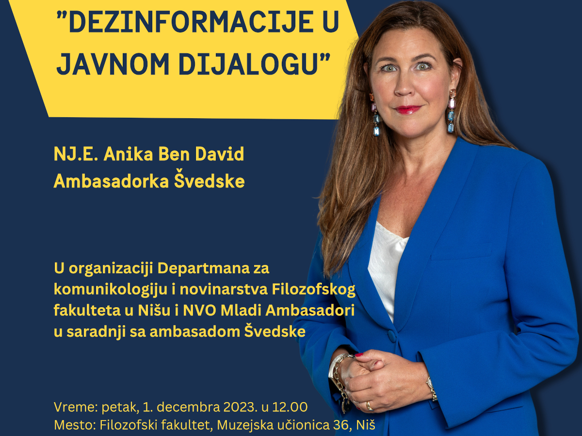 Najava predavanje foto Ambasada Svedske