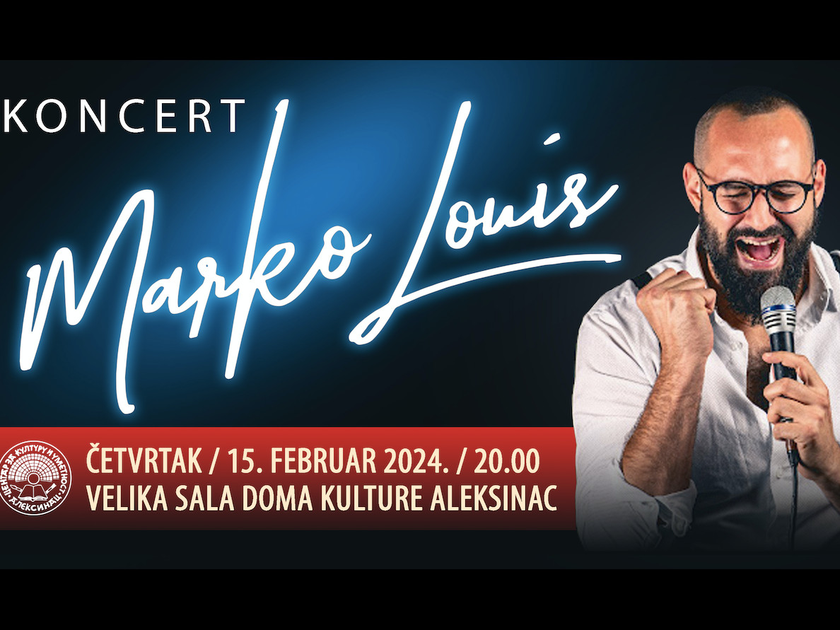 Marko Luis Aleksinac foto Centar za kulturu