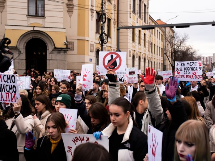 studenti protest